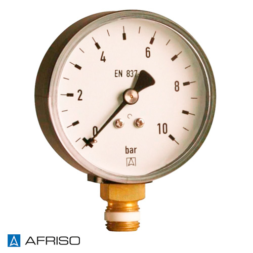 Манометр AFRISO тип RF 63 RAD | 0-10 бар | 1/4" | к.т. 2,5 (63514)
