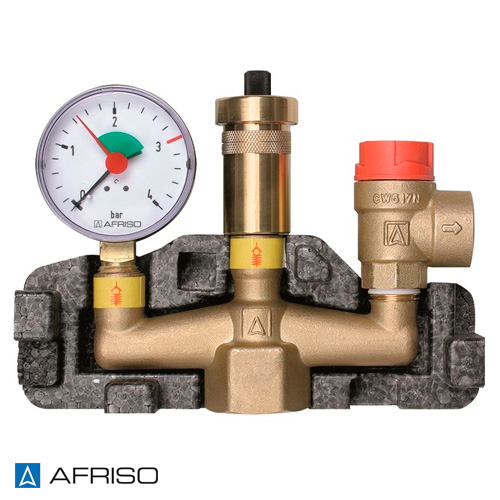 Група безпеки котла в ізоляції Afriso KSG 50кВт