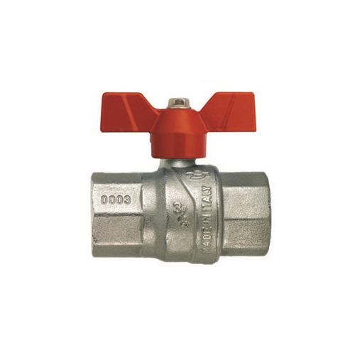 Кран кульовий FIV Evolution 1/2" ВВ (метелик червоний)