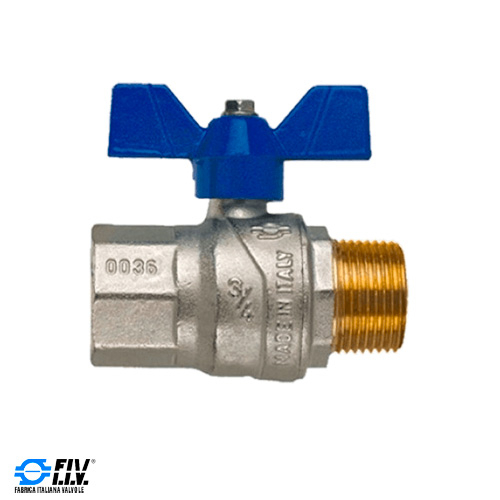Кран кульовий FIV Evolution 1 1/4" ВН (метелик синя)