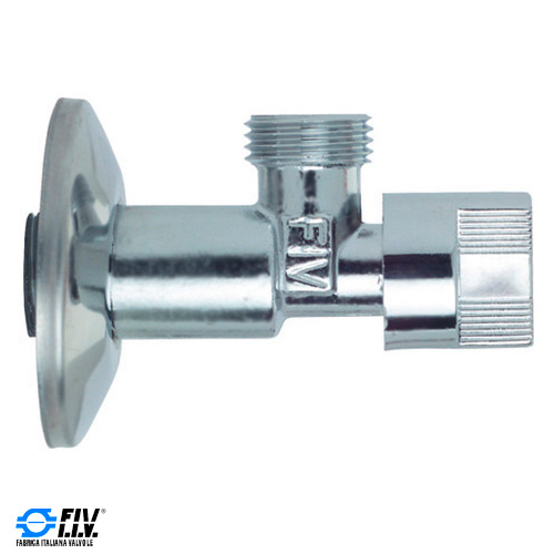 Кран кульовий FIV Twister 1/2"-1/2" (хром)