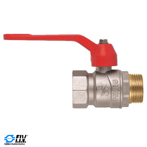 Кран кульовий FIV Perfecta 1 1/2" ВН (червона ручка)