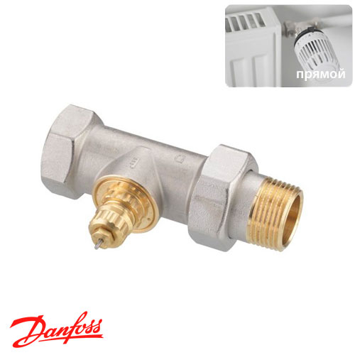 Кран радіаторний прямий Danfoss RA-G 1/2" Ду15 (013G1675)