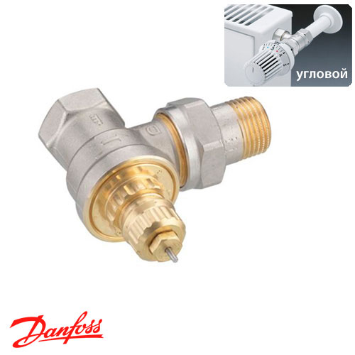 Кран радиаторный угловой Danfoss RA-G 1/2" Ду15 (013G1676)