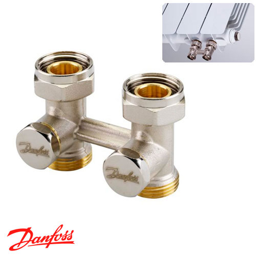 Вузол нижнього підключення прямий Danfoss RLV-KS G3/4A запірний (003L0221)