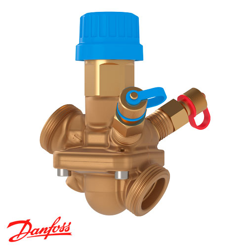 Danfoss AB-QM Автоматичний комбінований балансувальний клапан DN 25 | G1-1/4" | 340-1700 л/год | з ніпелями (003Z1214)
