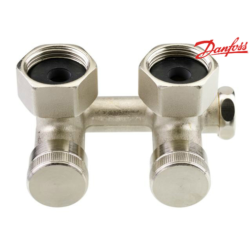 Вузол нижнього підключення кутовий Danfoss RLV-K G1/2A x G3/4A запірний (003L0282)