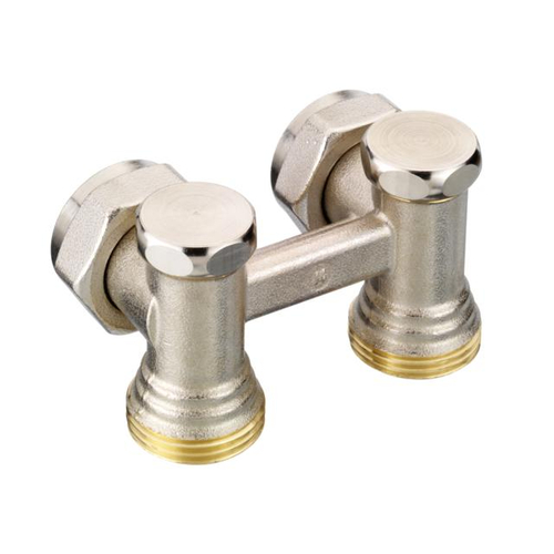 Вузол нижнього підключення кутовий Danfoss RLV-KS G1/2A x G3/4A запірний (003L0222)