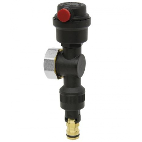 Торцева секція для колектора 1" RBM з повітровідвідником та дренажем