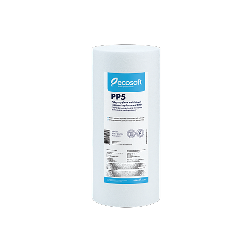 Картридж із спіненого поліпропілену Ecosoft 4,5"x10" 5 мкм (CPV45105ECO)