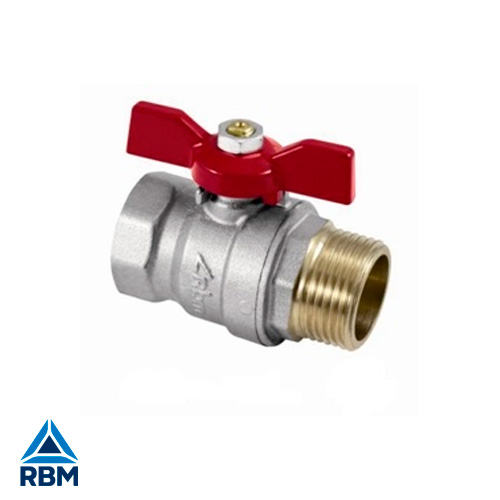 Кран шаровый RBM IRO 2" BН (бабочка красная)