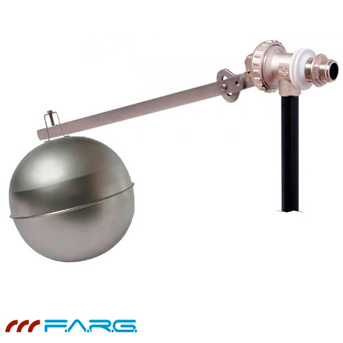 Клапан поплавковий FARG безшумний 1", шток нерж. 320 мм, поплавок нерж. 160 мм