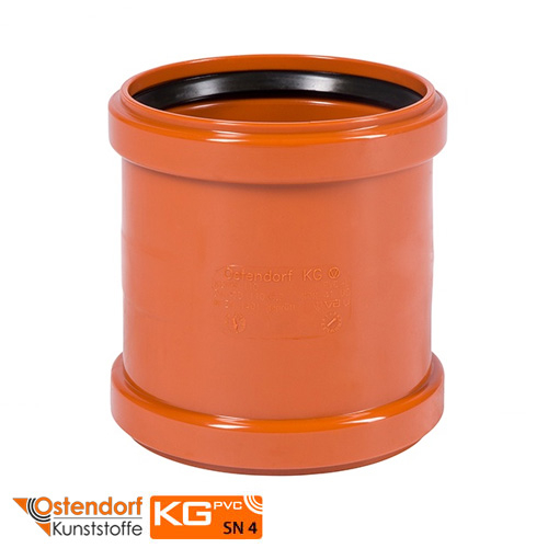 Муфта подвійна 110 мм Ostendorf KG ПВХ (220510)