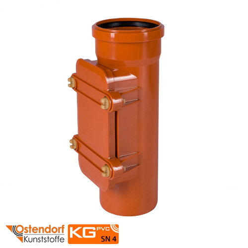Ревізія 160 мм Ostendorf KG ПВХ з прямокутним люком (222600)