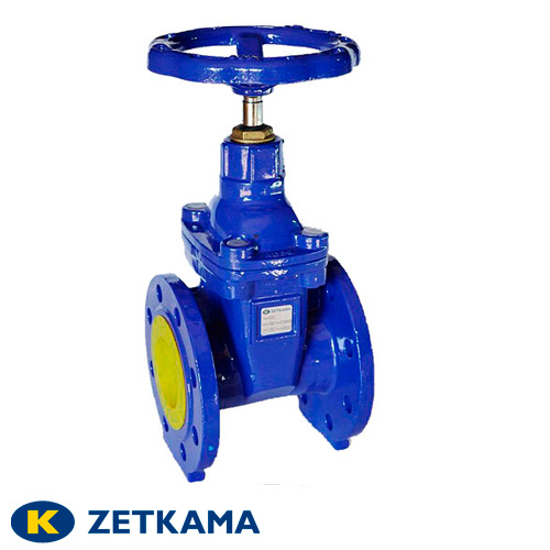 Засувка з гумовим клином ДУ 80 Zetkama 111D