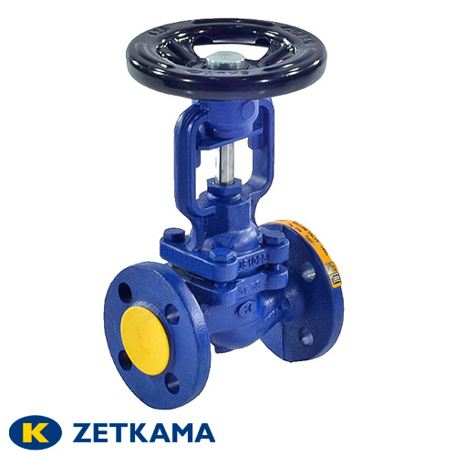 Клапан сильфонный запорный фланцевый Zetkama 234А DN 15 PN 16