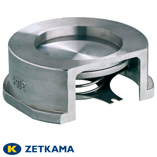 Клапан обратный межфланцевый нержавеющий Zetkama 275i DN 300 PN 40
