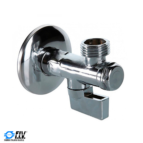 Кран шаровый сантехнический FIV Filter King 1/2"-3/8" с фильтром, хром (8914C023)