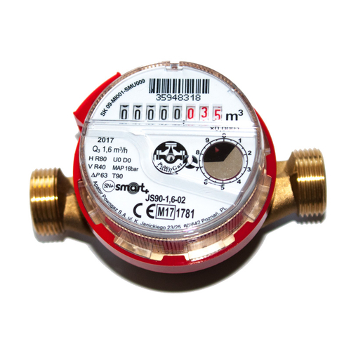 Лічильник гарячої води Apator Powogaz JS90-1,6 Smart+ (Ду15)