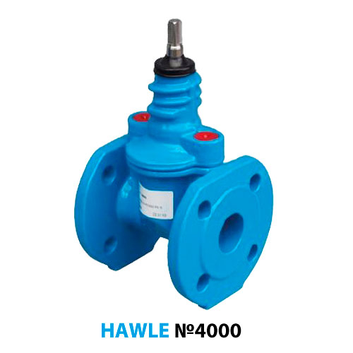 Засувка Hawle 4000 ДУ 40 Ру16 з обгумованим клином