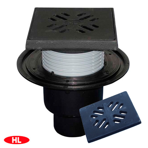 Трап для внутренних помещений HL310NG DN50/75/110 150х150мм