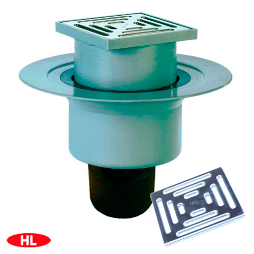 Трап для внутренних помещений HL317 DN 50/75/110 147х147мм