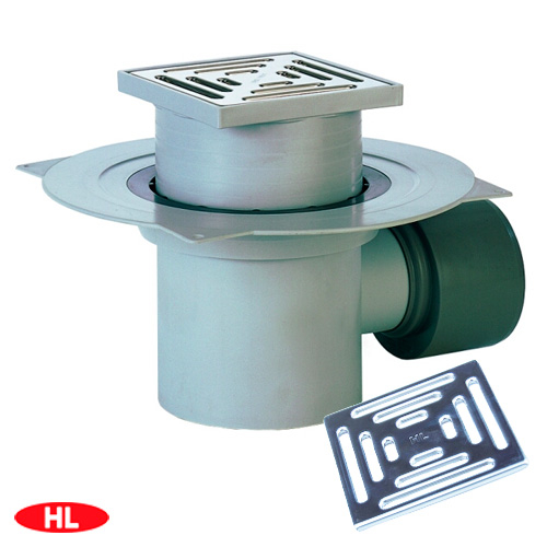 Трап для подвальных помещений HL72.1N DN75/110 150х150мм
