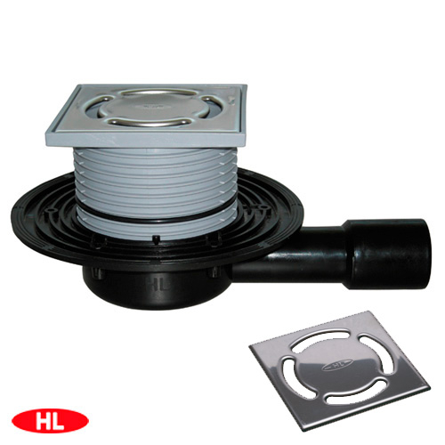 Трап для балконов и террас HL90 DN40/50 123х123мм