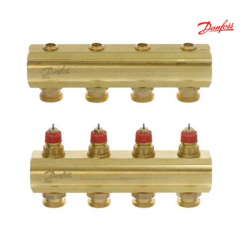 DANFOSS FHF Коллекторы 4+4 | без расходомеров (088U0504)