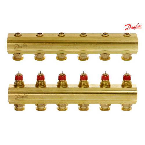 DANFOSS FHF Колектори 6+6 | без витратомірів (088U0506)