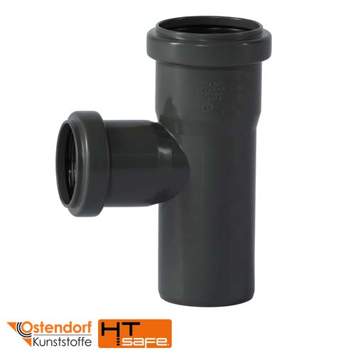 Тройник для внутренней канализации 50/40х87° Ostendorf HT Safe (172410)