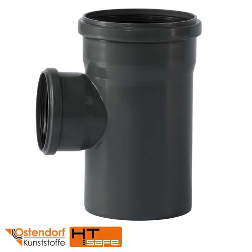Тройник для внутренней канализации 160/110х87° Ostendorf HT Safe (177410)