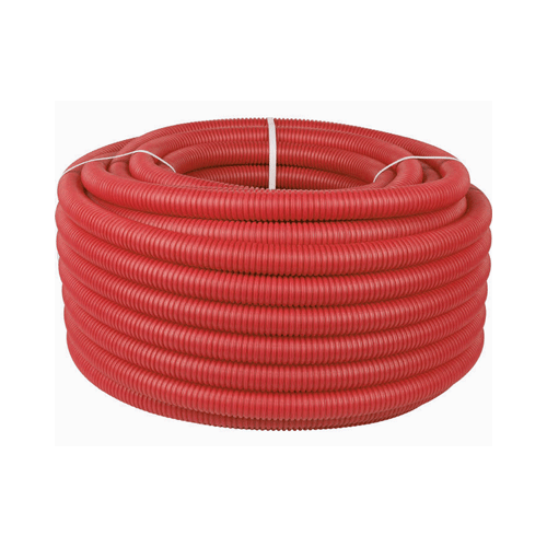 Гофра захисна D24/28 для труб 18/20 | бухта 50 м | червона