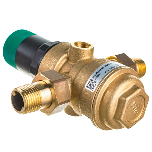 Редуктор давления воды Resideo Braukmann D06F-1B PN25 1,5-6,0 бар (Honeywell D06F-1B)