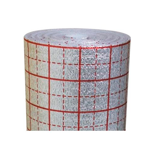 Полотно фольгированное для теплого пола | 4х1000х5000 | с разметкой