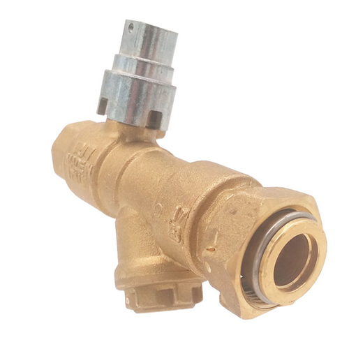 Кран шаровый для счетчика с фильтром  RIV 5114 Aqualink 1/2" с накидной гайкой 3/4"