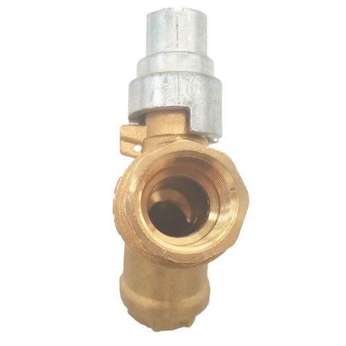 Кран шаровый для счетчика с фильтром  RIV 5114 Aqualink 1/2" с накидной гайкой 3/4"