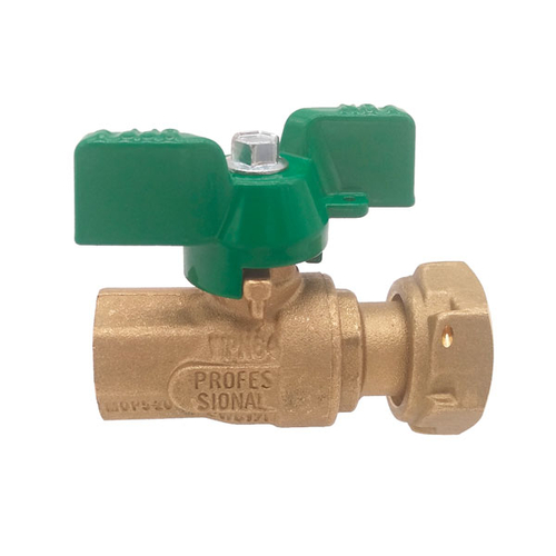 Кран шаровый RIV 5150 Aqualink 1/2" с обратным клапаном и накидной гайкой 3/4"