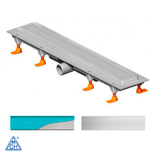 Душевой канал под плитку MCH CH-750 К с решеткой Классик 75 см