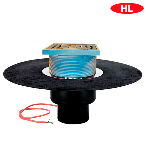 Кровельная воронка HL62.1BH/5 c гидроизоляционным полотном и электрообогревом | DN160