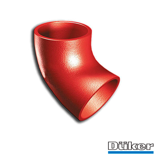 Отвод чугунный канализационный Duker SML 68° 200 мм