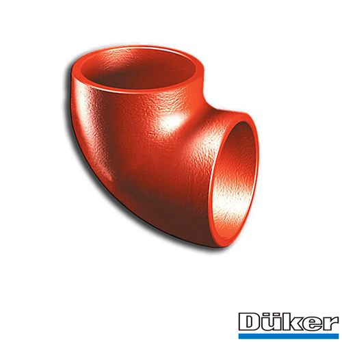 Отвод чугунный канализационный Duker SML 88° 125 мм