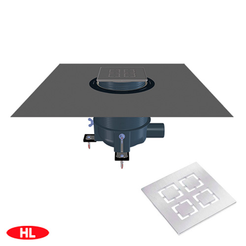 Душовий трап HL 540-Cut із сухим сифоном "Primus-Drain" решітка Cut