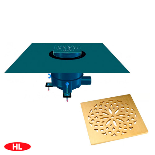 Душовий трап HL 540-Hamam із сухим сифоном "Primus-Drain" решітка Hamam