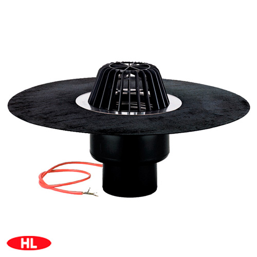 Кровельная воронка HL62.1H/1 DN110 c электроподогревом