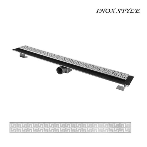 Душевой канал с горизонтальным фланцем Inox Style 685x80 | решетка Венеция 2