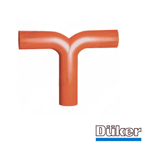 Y-образный соединитель чугунный канализационный Duker SML 90° 50/50/50 мм