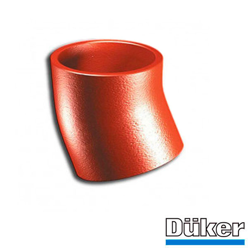 Отвод чугунный канализационный Duker SML 15° 80 мм