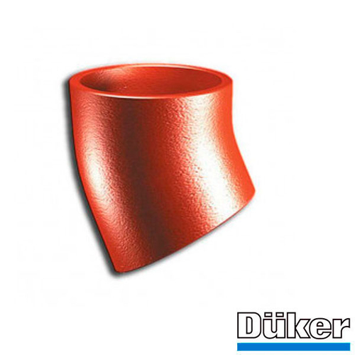Отвод чугунный канализационный Duker SML 30° 200 мм