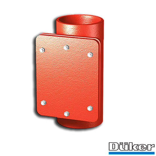 Ревізія чавунна каналізаційна з прямокутною кришкою Duker SML 150 мм